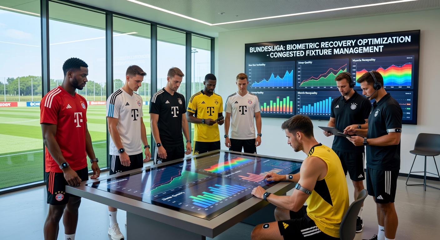 Biometrische Sensoren und Wearables bei Spielern in der Bundesliga für Erholungsmonitoring