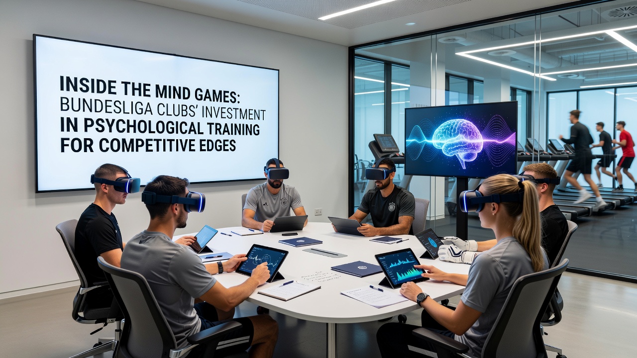 Spieler bei mentaler Übung mit Fokus auf Konzentration und Visualisierung