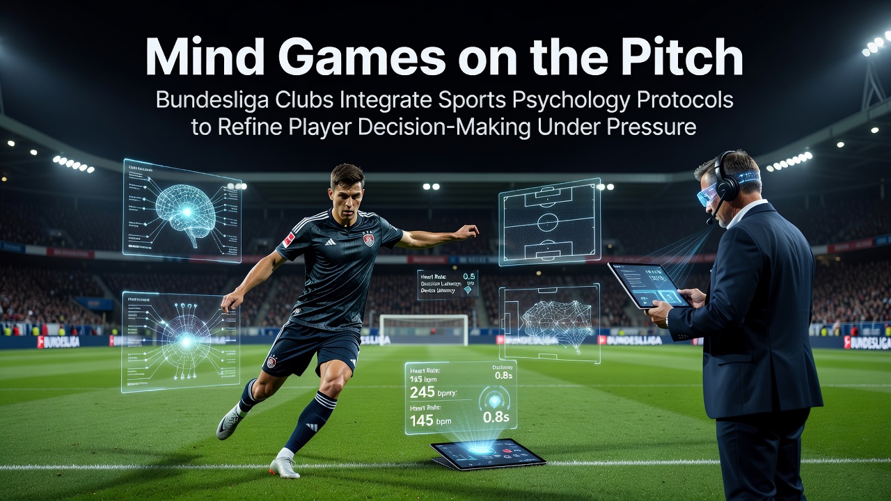 Sportpsychologen arbeiten mit Bundesliga-Spielern an mentalen Techniken für bessere Entscheidungen unter Druck