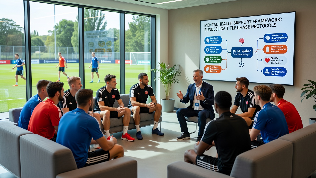 Fußballtrainer und Psychologe analysieren Daten zu mentaler Belastung in einer Bundesliga-Kabine