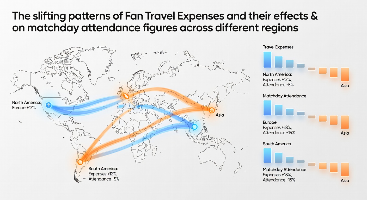 Grafik zu steigenden Reisekosten für Fußballfans in Europa und Nordamerika im Jahr 2026