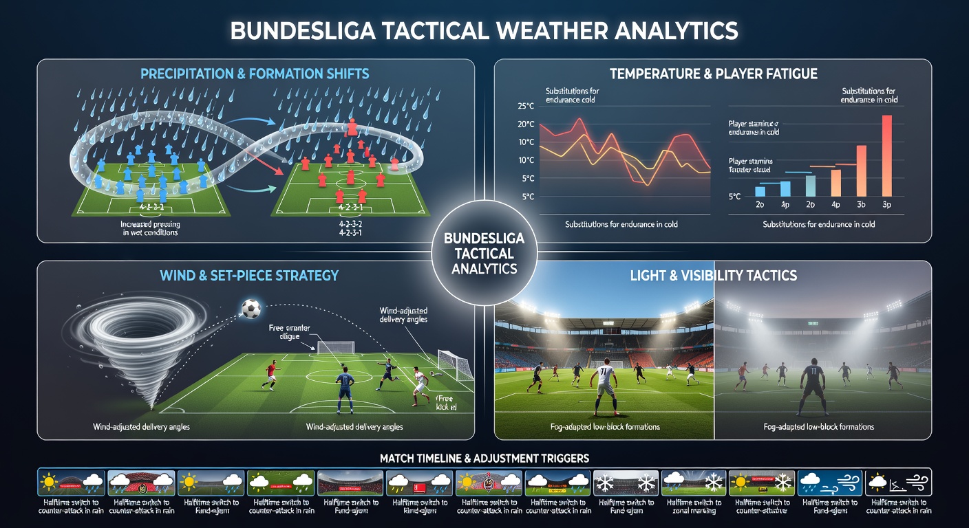 Trainer bei einer Besprechung mit Fokus auf Wetterdaten und taktischen Plänen